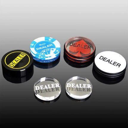 Dealer buttons are a crucial feature to have when playing poker. Be sure that all players is aware of who the dealer is by using an elegant well-designed and respected dealer button. The dealer buttons from Poker Accessories come in top quality and come in various styles and sizes. we are one of the best poker supplies company in markets. Poker Accessories, Poker Games, Texas Holdem, Poker Chips, Poker Cards, Table Tops, Nespresso Cups, Different Types, Poker