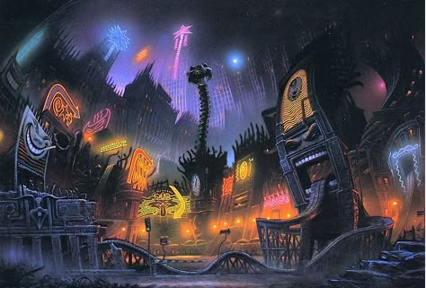 Cool World Movie, Holli Would, Cool World, Ralph Bakshi, 2k Wallpaper, Comic Poster, Futuristic City, Fantasy Art Landscapes, Sci Fi Art