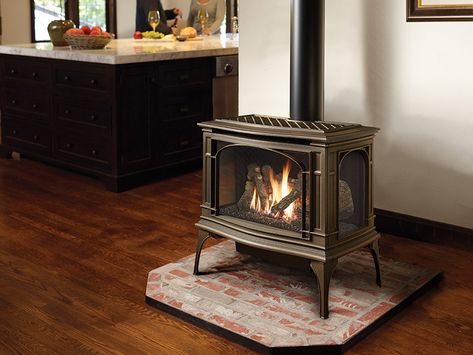 Cast Iron Stove Fireplace, Free Standing Gas Stoves, Vermont Castings Wood Stove, Direct Vent Gas Stove, Wood Gas Stove, Pellet Stoves, Accent Lights, Wood Fuel, Cast Iron Stove