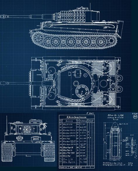 Tiger 1 blueprints Tank Blueprint, Vojenský Humor, Patton Tank, Model Sailing Ships, Vehicle Concept, Blueprint Drawing, Army Gears, Military Drawings, Tiger Tank