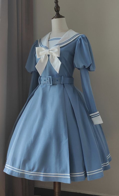 New #SailorLolita Dress: 【-A Cute Sailor's Dream-】 Sailor Lolita OP Dress

◆ Shopping Link >>> https://lolitawardrobe.com/a-cute-sailors-dream-sailor-lolita-op-dress_p6656.html Gaun Abad Pertengahan, Op Dress, Old Fashion Dresses, Sailor Fashion, Sailor Dress, Vestidos Vintage, Moda Vintage, Kawaii Clothes, Fancy Outfits