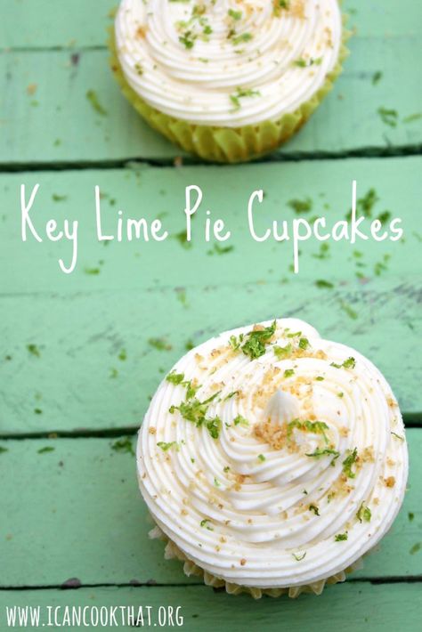 Key Lime Pie Cupcakes #FlKeysCookOff Key Lime Frosting, Key Lime Pie Cupcakes, Lime Frosting, Key Lime Cupcakes, Lime Cupcakes, Pie Cupcakes, Novelty Birthday Cakes, Sweet Temptation, Desserts Cake