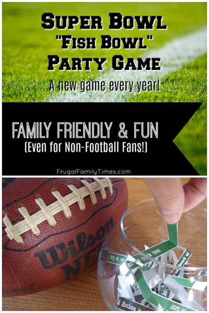 Superbowl Party For Kids, 2024 Super Bowl, Super Bowl Party Games For Adults, Superbowl Games For Kids, Super Bowl Party Ideas Decorations, Super Bowl Games To Play, Fish Bowl Game, Super Bowl Games, Super Bowl Party Games