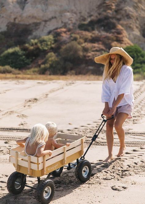 Heavy Duty Wagon, Beach Wagon, The Beach People, Beach Cart, Beach People, Family Diy, Beach Diy, Travel Towel, Beach Umbrella