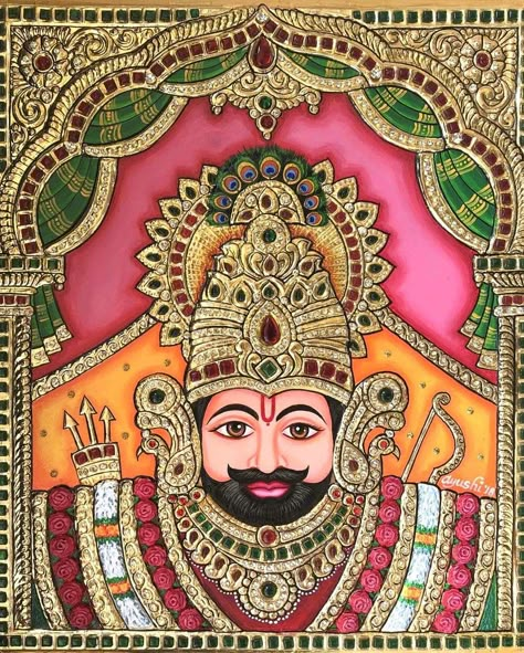 Khatu Shyam Ji Canvas Painting, Khatu Shyam Drawing Easy, Khatu Shyam Ji Mandala Art, Khatu Shyam Sketch Pencil, Khatu Shyam Mandala Art, Khatu Shyam Drawing Sketch, Bal Hanuman Sketch, Khatu Shyam Baba Drawing, Khatu Shyam Ji Drawing