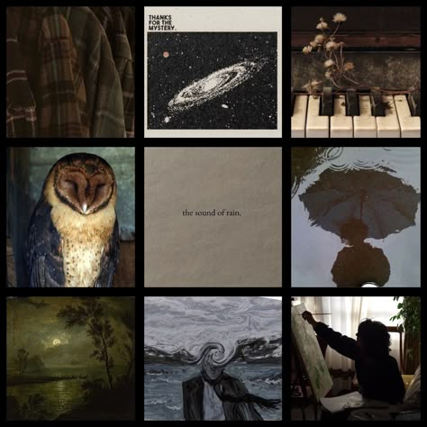 owl goblincore plants astronomy astrology moodboard naturecore forest
art bird avian wings brown rainy day 3x3 Moodboards, Pretty Moodboards, Moodboard Pictures, Paranormal Aesthetic, Adopt Idea, Character Board, Magic Aesthetic, Mood Board Inspiration, Creating Characters