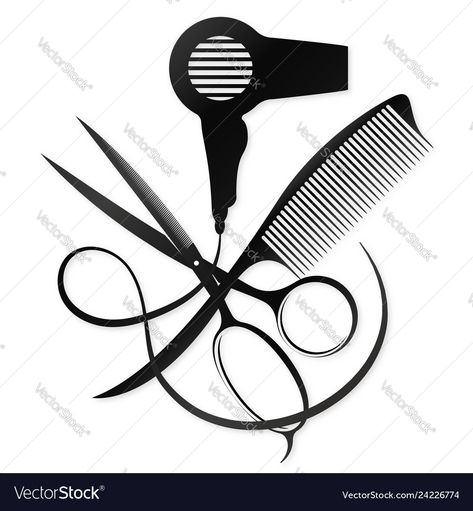 Scissors Logo, Comb Design, Scissors Design, 20 Year Anniversary, Camera Logo, Braided Hairstyles For Black Women, Beauty Logo, Box Braids Hairstyles, Tattoo Stencils