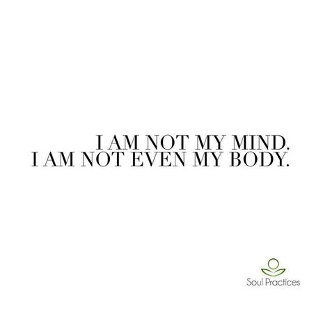 “I am not my mind, I am not even my body.” A mantra I use almost daily, especially in moments of high “stress” - when my thoughts are filled with worry and doubt. I began meditating on it after an introduction to Sadhguru and Inner Engineering and was recently reminded of it from my Andean Cosmovision teacher. 🌟 What the mantra does for me is bring my awareness to the fact that I am so much more than whatever I perceive is happening, that I am cosmic. As I repeat the mantra, aloud or in my hea I Am Not The Body I Am Not The Mind, Inner Engineering Sadhguru Book, I Am More Than My Body Quotes, Isha Kriya, Inner Engineering, Body Quotes, Kriya Yoga, Jewellery Indian, The Future Is Now