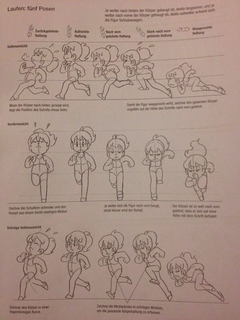 Character Movement Poses, Cartoon Movement Sketch, Movement Poses Drawing Reference, Person Running Drawing Reference, Exercise Poses Drawing, How To Draw Someone Running, How To Draw Movement, Running Drawing Poses, Child Running Reference