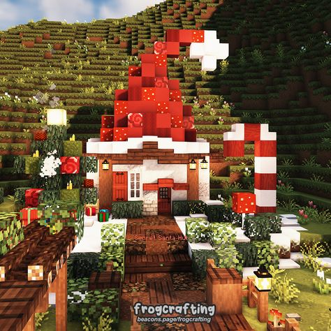 Minecraft Interior Design, Minecraft Farm, Minecraft House Tutorials, Diy Minecraft, Cool Minecraft Creations, Minecraft Christmas, Christmas World, Cute Minecraft Houses, Cottagecore Cottage