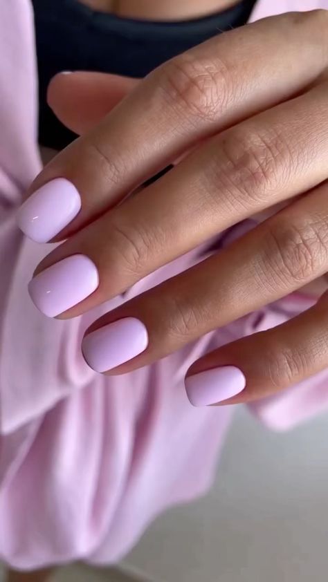 nailmaster_visual on Instagram: 🤍 Periwinkle Nails, Ombre Chrome Nails, Pastel Pink Nails, Bad Nails, White Gel Nails, Pink Gel Nails, Cute Toe Nails, One Color Nails, Baby Nails