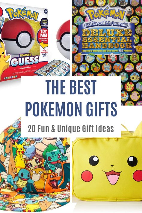 20 of the very best gift ideas for Pokemon fans of all ages. You are sure to find something fun & unique in the Pokemon Gift Guide. #Pokemon #ChristmasGifts #GiftIdeas #Kids #Birthday #Christmas Gifts For Pokemon Fans, Pokemon Birthday Gift Ideas, Gifts For Pokemon Lovers, Pokémon Gift Ideas, Pokemon Diy Gifts, Pokemon Gifts Kids, Pokemon Gift Ideas, Pokemon Christmas Gifts, Pokémon Gifts