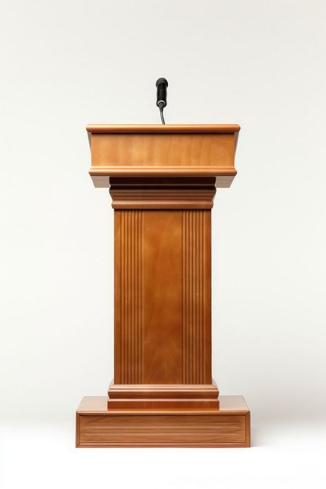 Wooden podium microphone wood architecture. | premium image by rawpixel.com / Milk Architectural Columns, Beer Advertising, Fear Of Flying, Wood Architecture, Diy Gift Set, Folder Design, Good Vibe Songs, Diy Gift, White Background