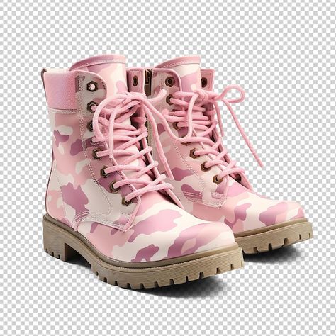 Combat Fashion, Boots Illustration, Pink Combat Boots, Pink Boots, Free Business Card Mockup, Business Card Maker, Presentation Template Free, Pattern Drawing, Pink Fashion