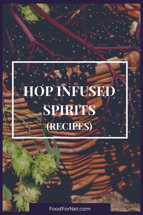 Hop Recipes, Infused Spirits, Wild Cooking, Alcoholic Recipes, Beer Hops, Infused Gin, Whiskey Recipes, Gin Recipes, Best Tequila