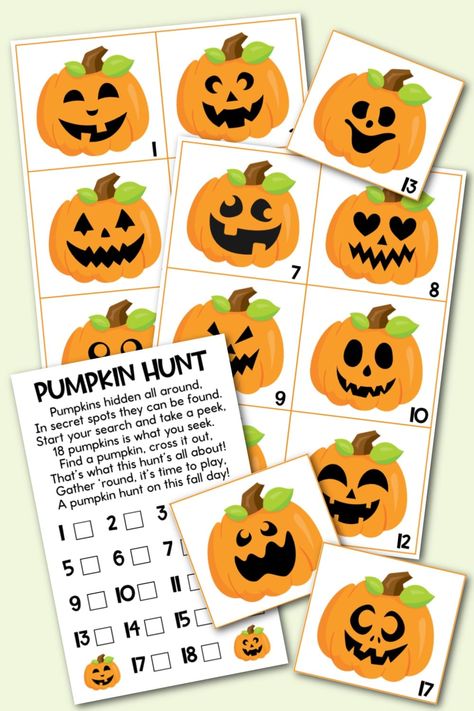 Pumpkin Hunt, Bingo Printable Free, Fall Cricut, Unicorn Pumpkin, Scavenger Hunt For Kids, Pumpkin Cards, Bingo Printable, Bubble Wands, Kids Games