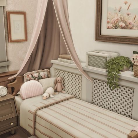 Ts4 Room Cc, Nursery Bloxburg, Nursery Sims 4 Cc, Bloxburg Nursery Decals, Sims 4 Interior Cc, Ts4 Bedroom Cc, Bloxburg Nursery Ideas, Sims 4 Toddler Room, Sims Bedroom Ideas