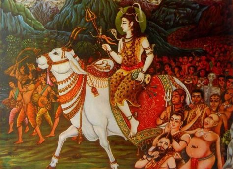 The Marriage Procession of Lord Shiva - A Parade Unlike Any Other Gandhi Ji, Angry Lord Shiva, Lord Siva, Lord Shiva Family, Lord Shiva Hd Images, Shiva Wallpaper, Om Namah Shivaya, Shiva Shakti, God Shiva