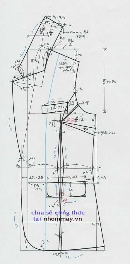 Pola Jaket, Pola Blus, Basic Dress Pattern, Projek Menjahit, Sewing Blouses, Coat Pattern Sewing, Sewing Tutorials Clothes, Garment Pattern, Jacket Pattern Sewing