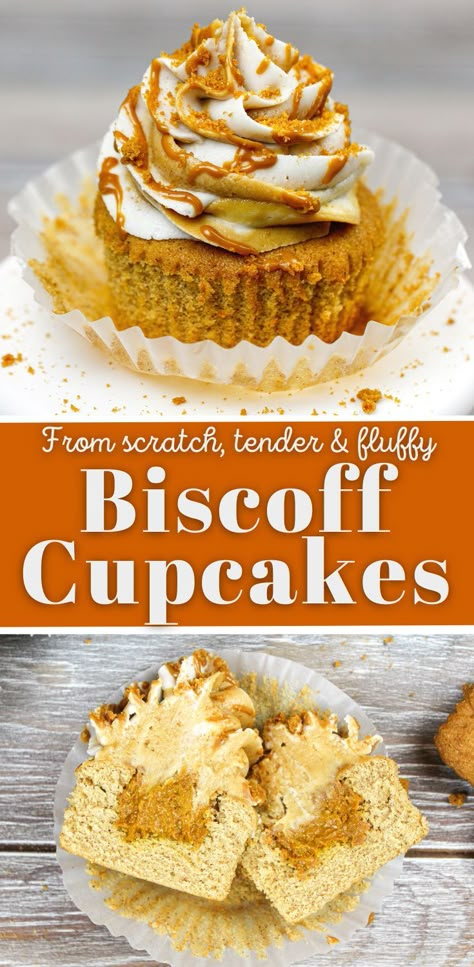 Biscoff Cookie Butter Cupcakes, Biscoff Cookie Cupcakes, Cookie Butter Filling, Cookie Butter Buttercream, Recipes Using Biscoff Cookie Butter, Cookie Butter Cupcakes Recipe, Biscoff Cupcakes Recipe, Biscoff Cookie Butter Recipes, Cookie Butter Desserts