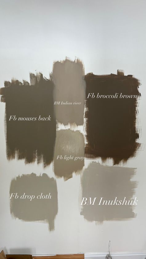 Light Grey Lounge Styling Color Schemes, Light Grey Farrow And Ball, Farrow And Ball Brown Paint Colors, Light Gray Farrow And Ball, Best Farrow And Ball Paint Colors, Brown Bedroom Paint Colors, Farrow And Ball Brown, Salon Drab Farrow And Ball, Mouses Back Farrow And Ball