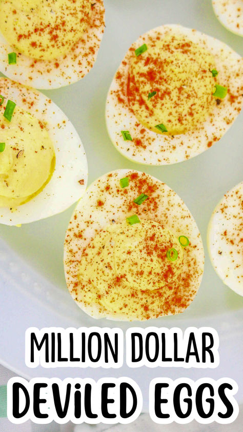 Deviled eggs are a beloved party staple, but these Million Dollar Deviled Eggs take things to the next level. With a rich and creamy filling that includes a surprising ingredient—softened butter—these eggs are anything but ordinary. Best Deviled Eggs Recipe, The Best Deviled Eggs, Ranch Deviled Eggs, Thanksgiving Deviled Eggs, Perfect Deviled Eggs, Deviled Eggs Recipe Easy, Devilled Eggs Recipe Best, Deviled Eggs Recipe Classic, Avocado Deviled Eggs