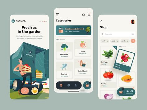 Supermarket App, Application Ui Design, Presentation App, App Ui Ux Design, Restaurant App, Saving App, Ux Kits, Best Ui Design, Food Order