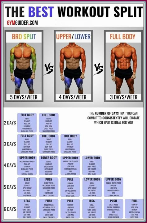 (ad) A Full-Body core Workout Routine For The Gym for Beginners That Will Hit all Your Major Bro Split Workout Plan, 4 Day Workout Plan For Men, 4 Day Split Workout Men, 5 Day Workout Plan Men, Newbie Gains, Bro Split, Best Workout Split, Split Workout Routine, Split Workout