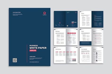 Paper Template Design, Indesign Templates Free, White Paper Template, Paper Template Free, Word Template Design, Paper Layout, Newspaper Template, Indesign Templates, Document Templates