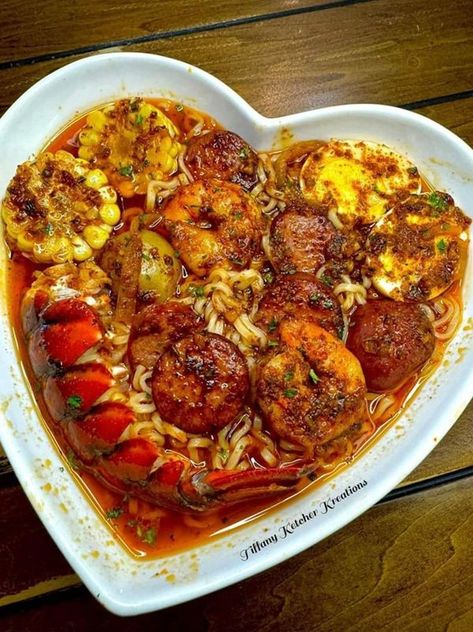 🔥 Tasty Soul Food Recipes 😋 The Original ⁉️ | Seafood Boil Ramen 😍 | Facebook Seafood Boil Noodles, Soul Food Pasta, Shrimp Boil Ramen, Ramen Seafood Boil Recipe, Ramen Noodle Seafood Boil, Ramen Seafood Boil, Food Pasta Recipes, Seafood Ramen Noodle Recipes, Shrimp And Sausage Boil Ramen Recipe