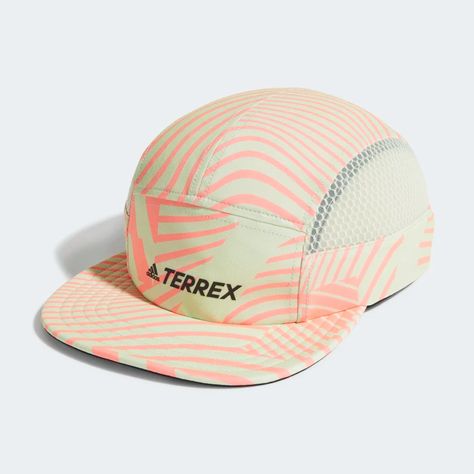 Dedicated adventure deserves a dedicated cap. This adidas Terrex Lightweight five-panel cap is made for trail runs, hikes and hot days when you need a cool head. AEROREADY manages sweat, and breathable mesh zones keep the air moving so you stay dry and cool. Adjust the strap for a snug fit and hit the trail. Made with a series of recycled materials, and at least 60% recycled content, this product represents just one of our solutions to help end plastic waste. Five Panel Cap, Running Cap, Five Panel, Mens Winter Boots, Adidas Terrex, Shoes Adidas, Grey Adidas, Adidas Online, Outdoor Wear