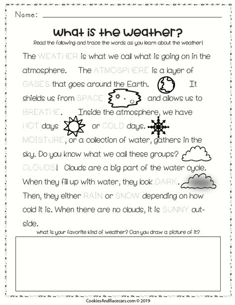 The Weather Worksheet Pack includes 9 FREE worksheets including weather matching, counting fill in the blanks, connect the dots, snowflake symmetry, and more! Preschool and kindergarten students will love learning about the weather with this pack. Use for weather units or rainy days. What is the weather, anyway? Weather Worksheets 2nd Grade, Weather Worksheets For Kindergarten, Weather Reading Comprehension, What Is Weather, Social Geography, Snowflake Symmetry, Volcano Craft, Weather Unit Study, Weather Lessons