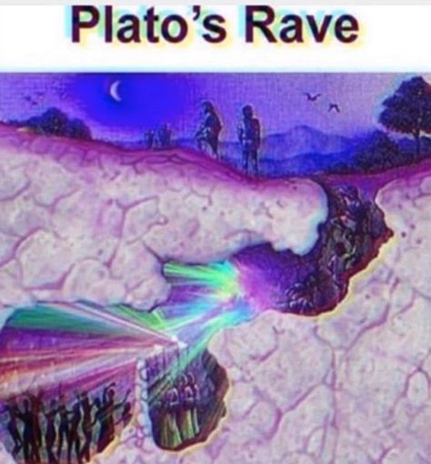 Allegory of the Rave | Philosophy | Know Your Meme Allegory Of The Cave, Philosophy Memes, Studying Memes, Broken Humor, Ken Tokyo Ghoul, Silly Images, Know Your Meme, Silly Me, What’s Going On