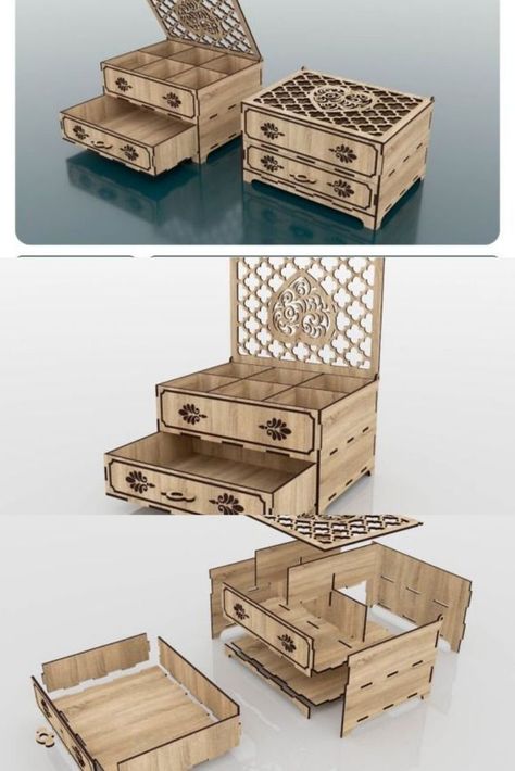 ✅⬆️Download free Laser cut files⬆️CLICK LINK⬆️ . Jewelry Drawers, Diy Laser Engraver, Laser Cut Box, Laser Cut Wood Crafts, Lazer Cut, Cnc Design, Box Patterns, Lasercut Design, Wooden Jewelry Boxes . #lasercutfiles
#lasercutdesigns
#lasercutting
#lasercuttemplates
#lasercutprojects
#lasercutpatterns Lasercut Design Ideas, Free Laser Cut Files, Diy Laser Engraver, Wood Clock Design, Wooden Box Designs, Diy Laser Cut, Custom Framed Art, Jewelry Box Design, Laser Cut Box