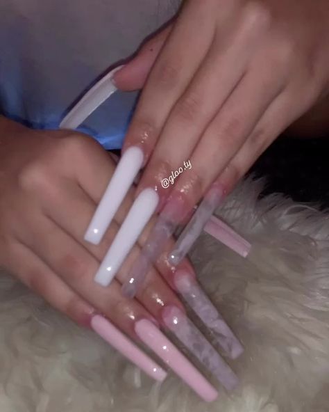 Simple Xxl Nails, Long Acrylic Nails Matte, Simple Xxl Acrylic Nails, Pink Long Nails With Diamonds, Hype Nails, Thanksgiving Nail Art, Thanksgiving Nail, Long Acrylic Nail Designs, Drip Nails