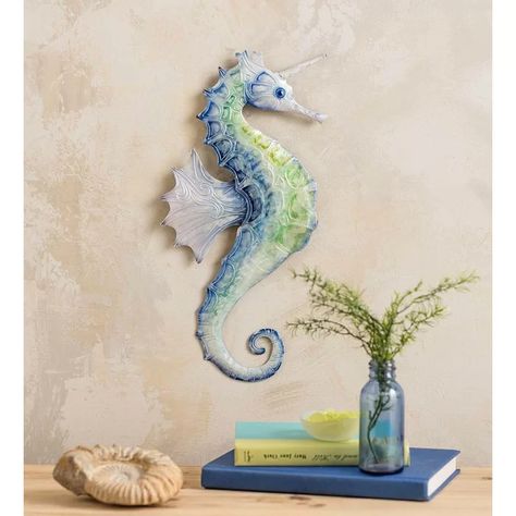 Seahorse Decor, Seahorse Wall Art, Unicorn Wall Decor, Steel Wall Art, Unicorn Wall Art, Unicorn Wall, Style Royal, Wall Decor Metal, Wall Sculpture Art