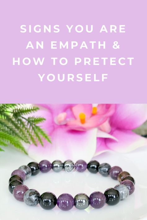 Empath Protection Jewelry, Best Crystals For Empaths, Protection For Empaths, Empath Signs, Empath Crystals, Stones For Empaths, Empath Bracelet, Empaths Feel Everything, What Is An Empath