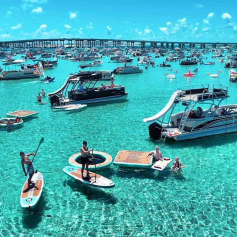 If you love fun activities that take place in beautiful crystal clear water, then here it is! ✨Crab Island✨ 📍 Destin, Florida Crab Island, Destin Florida, She Shed, Crystal Clear Water, If You Love, Clear Water, Fun Activities, Crystal Clear, Crab