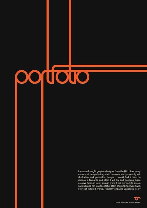 portfolio Lines Typography Design, Noir Graphic Design, Art Portfolio Cover, Portfolio Design Layouts, Portfolio Cover Page, Portfolio Typography, Portfolio Cover Design, 3d Portfolio, Cv Inspiration