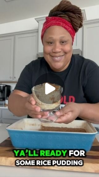 Kelley Wansley Harris on Instagram: "Southern Rice Pudding -Ingredients- 3 cups day old rice 1 ½ cup sugar ½ stick butter 3 eggs 1 cup milk 1 cup cream  1 teaspoon vanilla ½ teaspoon cinnamon ½ teaspoon nutmeg.   -instructions- To make rice pudding, you will need a large bowl and a 9x13 inch baking dish. Start by combining butter and sugar in the bowl, mixing until well blended. Next, add in the eggs, milk, and cream, giving the mixture another mix. Then, add in the rice, cinnamon, and nutmeg, and give it another quick mix. Pour the mixture into the buttered baking dish and cook it in the oven at 365 degrees for 45 to 55 minutes. Once done, remove from the oven and let it cool before serving. Enjoy the warm and delicious rice pudding! #ricepudding #yummy #delicious #oldskool #itsmekellz #r Minute Rice Rice Pudding, Easy Rice Pudding With Cooked Rice, Southern Rice Pudding, Rice Pudding Recipe Stove Top, Mexican Rice Pudding Recipe, Rice Pudding With Cooked Rice, Southern Rice, Rice Cinnamon, Rice Pudding Recipe Easy