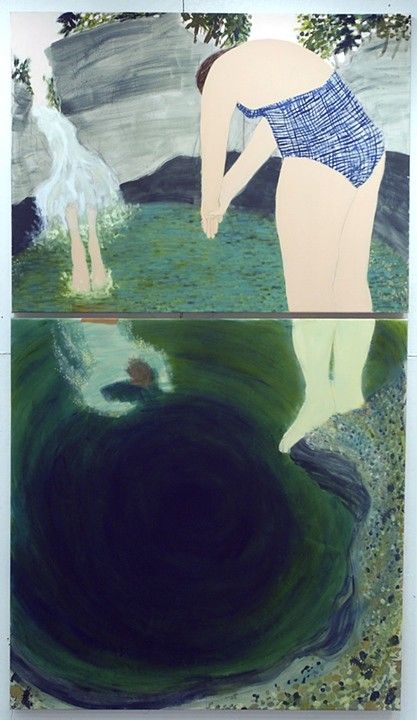 Kunstjournal Inspiration, Art Plastique, Figurative Art, 그림 그리기, Blue And Green, Painting Inspiration, Art Works, Art Boards, Painting & Drawing