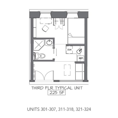 Micro Apartments Being Built Inside Indoor Mall Microapartments Plan, Micro House Floor Plans, 225 Sq Ft Studio, 200 Sqft Studio Apartment Ideas, 200 Sq Ft Studio Floor Plans, Micro Apartment Floor Plans, Micro Apartments, Studio Floor Plans, Apartment Floor