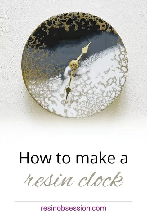 Learn how to make a clock with epoxy resin. Even if you're a beginner! . . . . #resin #resinart #resincrafts #resinobsession Resin Clock Ideas, Bottle Cap Coasters, Resin Techniques, Coaster Projects, Make A Clock, Clay Modelling, Resin Crafting, Resin Clock, Colored Epoxy