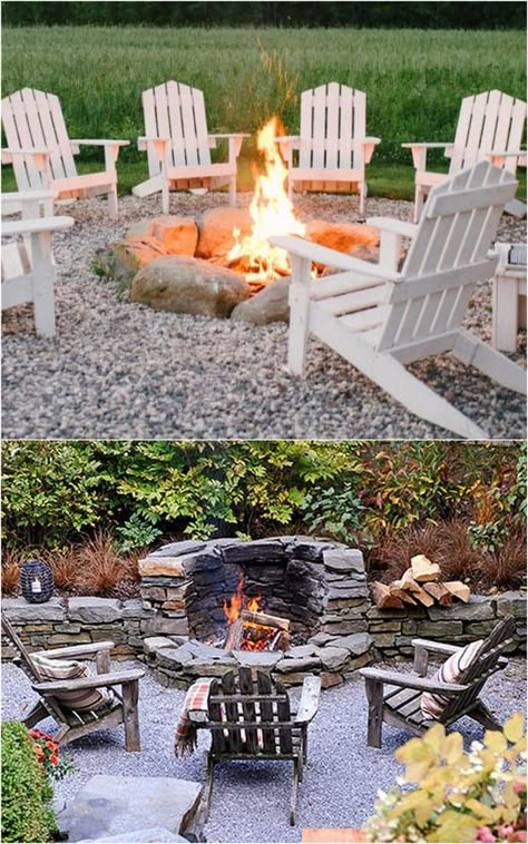 Backyard Fire Pit Designs, In Ground Fire Pit, Fire Pit Ideas, Outdoor Fire Pit Designs, Fire Pit Landscaping, Homesteading Diy, Cool Fire Pits, Fire Pit Furniture, Fire Pit Grill