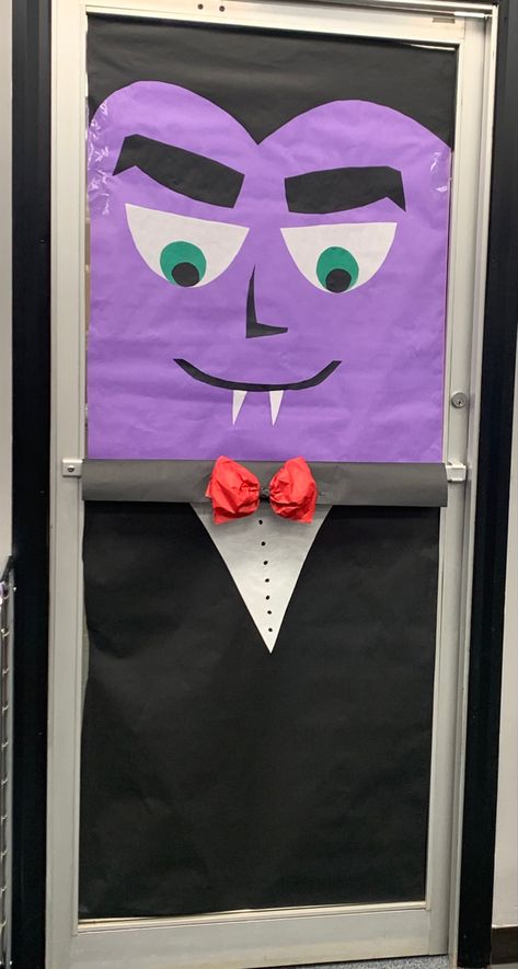 Halloween Decorating Door Contest, Monster Classroom Door Ideas, Monster Door Decoration, Monster Door Halloween, Halloween Monster Garage Door, Halloween Monster Doors, Halloween Classroom Door, Halloween Classroom, School Doors