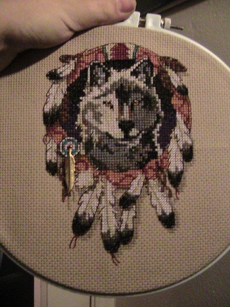 Wolf Cross Stitch, Native Wolf, Jewelry Looms, Woodland Winter, Baby Wolf, Finished Cross Stitch, Stitch Cross Stitch, Framed Cross Stitch, Completed Cross Stitch