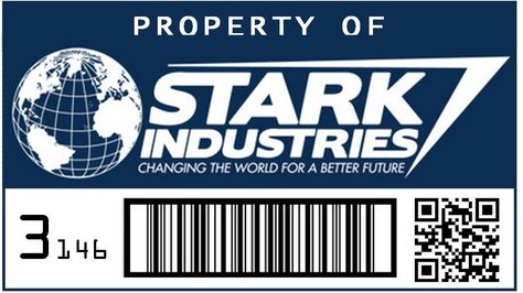 Amazon.com - Asset Tag - Property of Stark Industries - Obadiah Stane, Howard Stark, Anthony Stark, Dr Marvel, Marvel Wall, Stark Industries, Marvel Images, Marvel Posters, Marvel 3