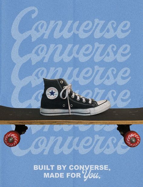 Skater Graphic Design, Converse 90s, Shoes Collage, Skateboard Poster, Converse Poster, Skate Poster Design, Sneaker Ads, Converse Poster Design, Poster Converse