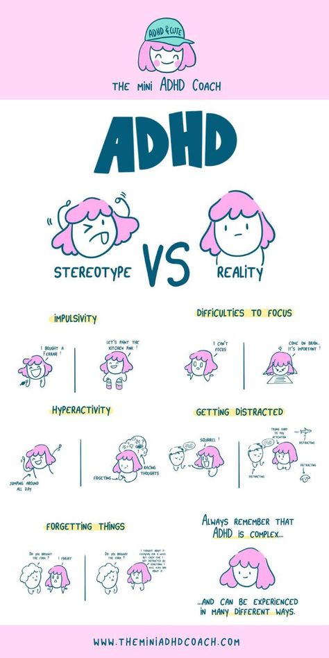 What does ADHD really look like in adults? Let us know iif you can relate to these ADHD stereotypes. #adhd #adhdawareness #adhdillustrations #adhdcomics #adhdcoach #adhdinadults #adhdlife #adhdstereotypes #stereotype Add Meaning, Racing Thoughts, Attention Deficit, Management Strategies, Natural Sleep Remedies, Cold Home Remedies, Lose 40 Pounds, Mental And Emotional Health, Psychiatry