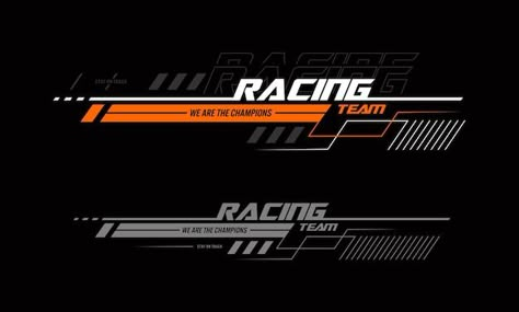 Racing Team Logo Design, Car Sticker Design Logos, Racing Design Graphic, Bike Stickers Logo, Logo Racing Design, Racing Logo Design, Moto Logo Design, Background Racing, Rakel Sablon